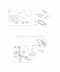 Gear Reduction Diagram and Parts List for 12H332-0113-B8  Briggs and Stratton Engine